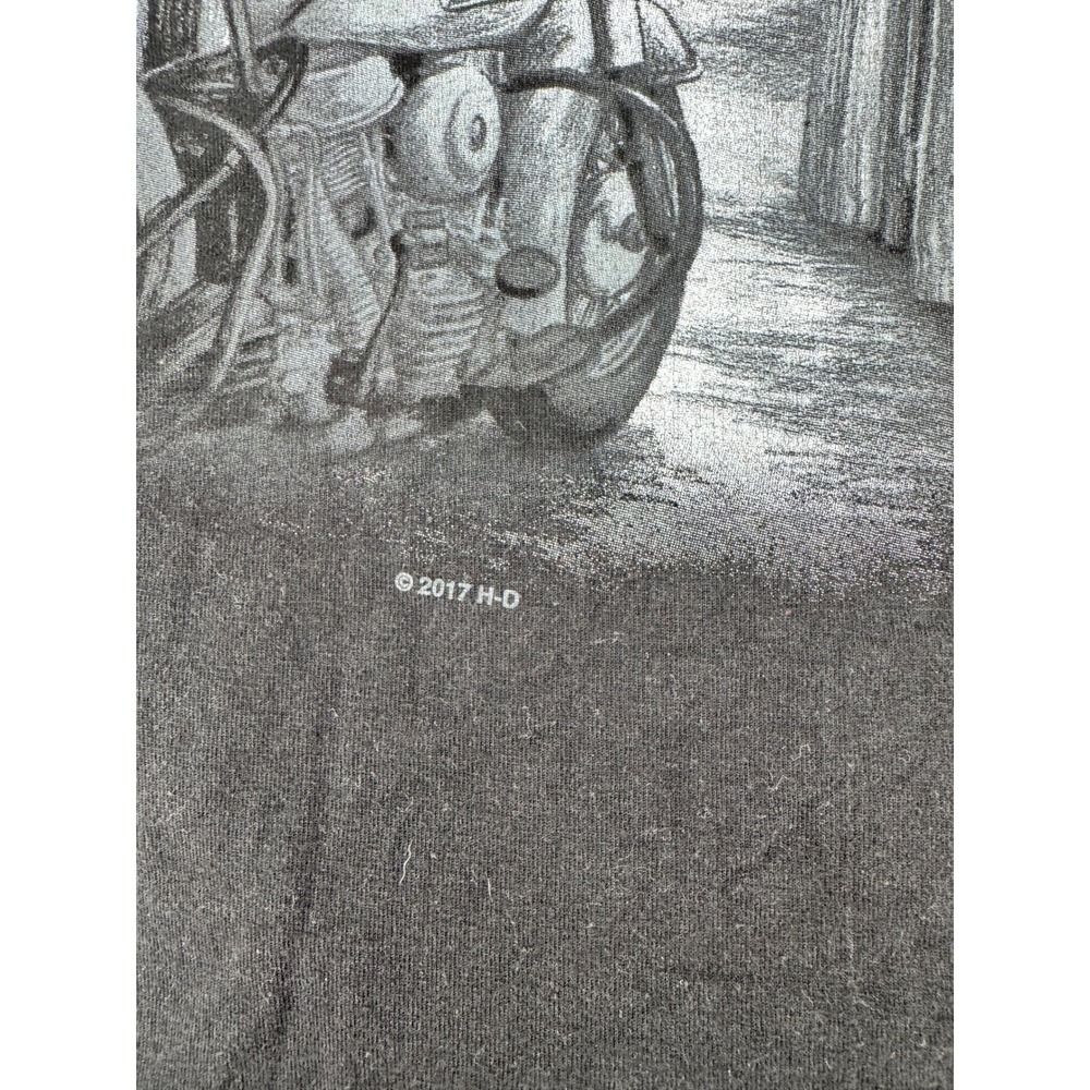 Harley-Davidson T-Shirt Mens Large Black London Warr's King's Road Graphic Tee‎ - Picture 8 of 12
